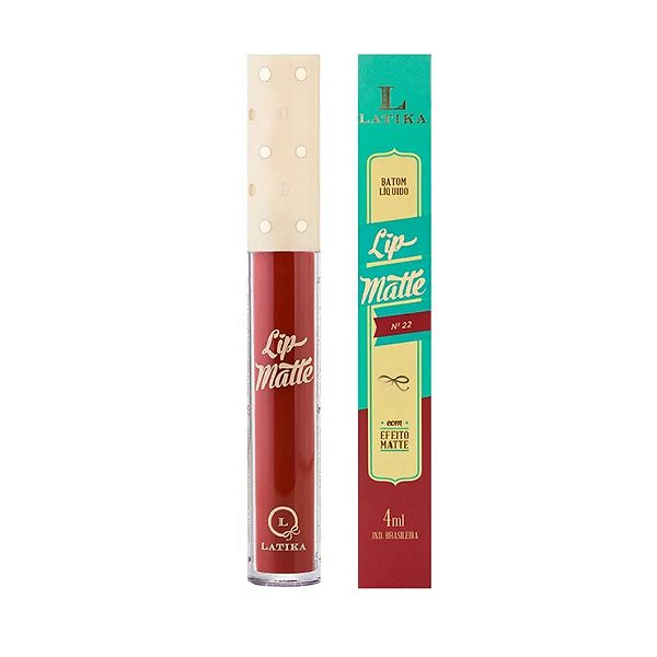 Batom Líquido Lip Matte Cor 22 - Latika