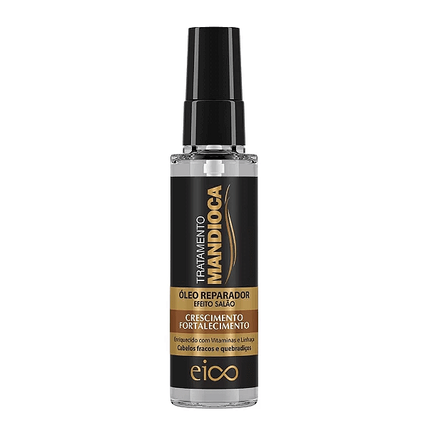 Óleo Reparador Tratamento Mandioca Crescimento e Força 60ml - Eico