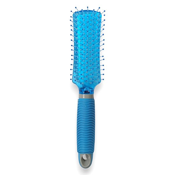 Escova de Cabelo Corpo Retangular Curvado Azul - Marco Boni