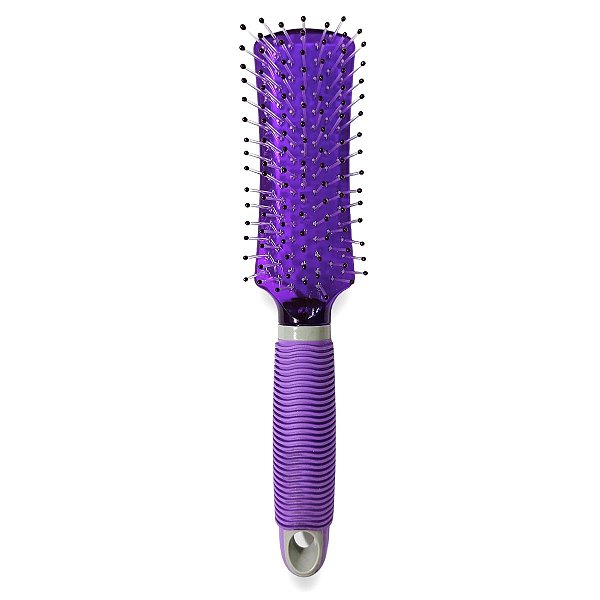 Escova de Cabelo Corpo Retangular Curvado Roxo - Marco Boni