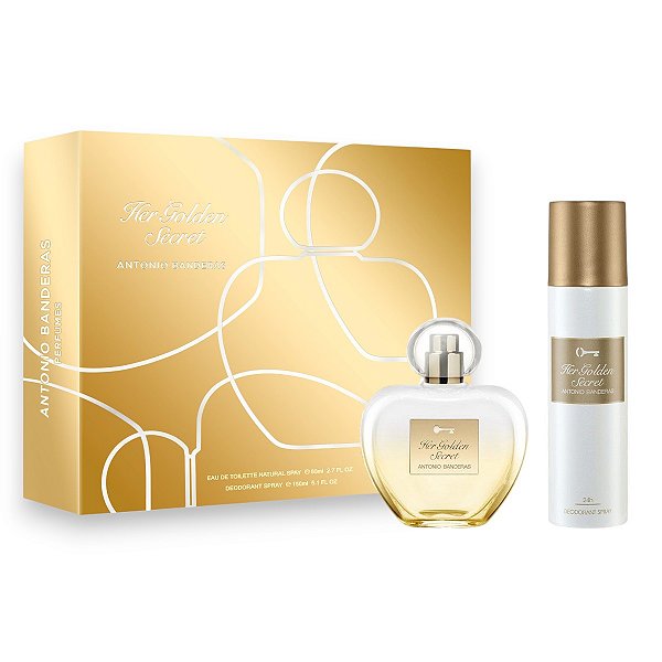 Kit Her Golden Secret EDT + Desodorante - Antonio Banderas