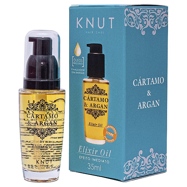 Óleo Capilar Elixir Cártamo e Argan 35ml - Knut