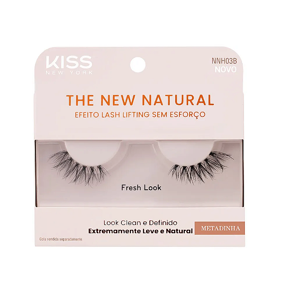 Cílios Postiços The New Natural Metadinha Fresh Look - Kiss NY