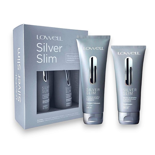 Kit Silver Slim Shampoo 240ml + Condicionador 200ml - Lowell