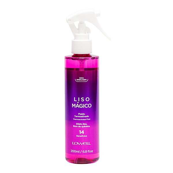 Fluido Termoativado Liso Mágico 200ml - Lowell