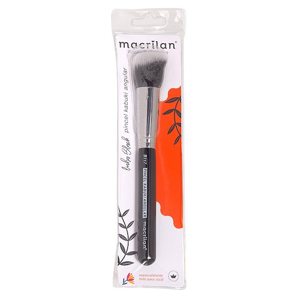 Pincel Kabuki Angular Pó e Contorno B117 - Macrilan