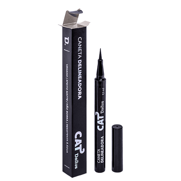 Caneta Delineadora Cat 24h Preto - Dailus