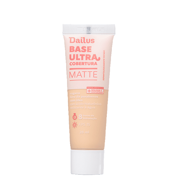 Base Liquida Ultra Cobertura D3 Claro - Dailus