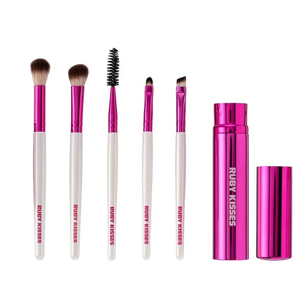 Kit 5 Pincéis Olhos - Ruby Kisses