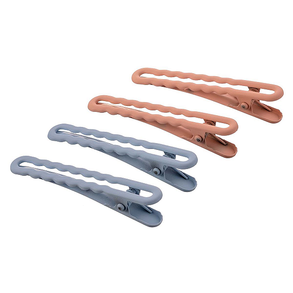 Kit De 4 Presilhas Wave Pequeno Azul e Salmão - Proart