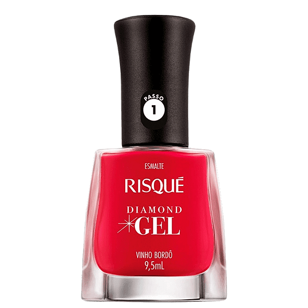 Esmalte Diamond Gel Vinho Bordo - Risque