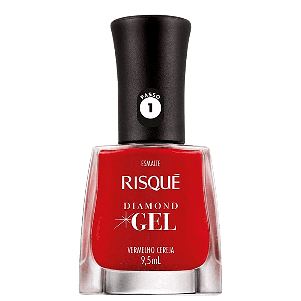 Esmalte Diamond Gel Vermelho Cereja - Risque