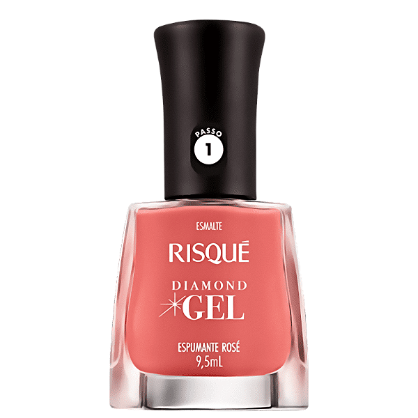 Esmalte Diamond Gel Espumante Rose - Risque