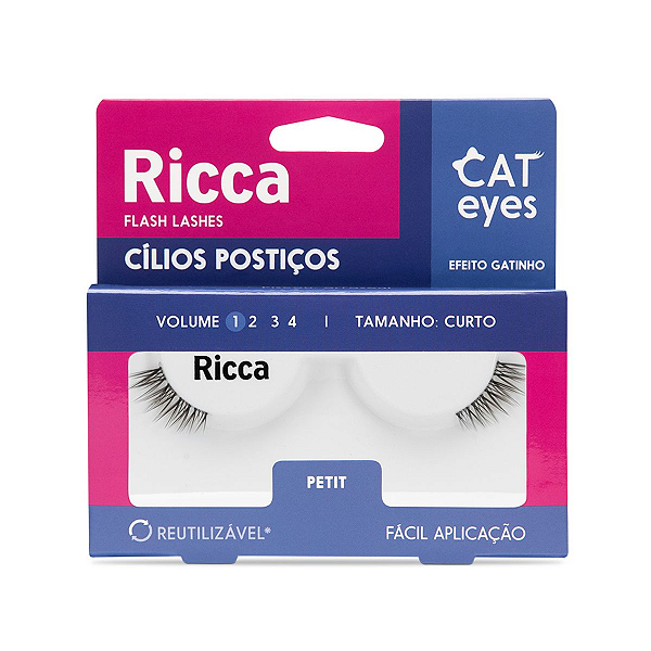 Cílios Postiços Cat Eyes Petit - Ricca