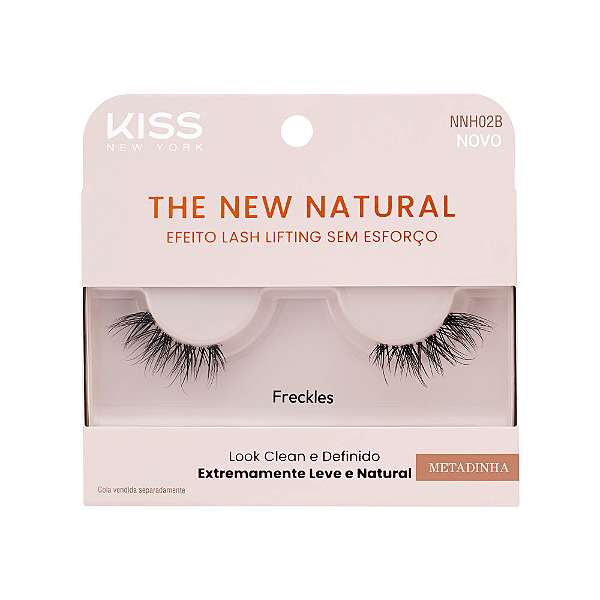 Cílios Postiço The New Natural Metadinha Freckles - Kiss NY