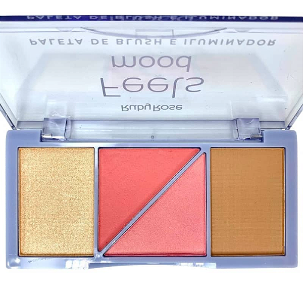 Paleta Blush e Iluminador Feels Mood - Ruby Rose