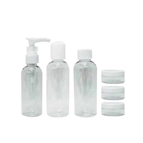 Kit 3 Frascos e 3 Potes De Viagem 3308 - Ricca
