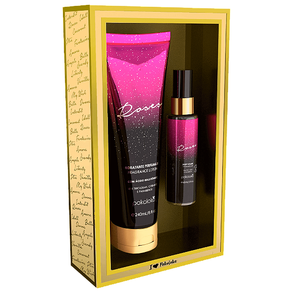 Kit Roses Hidratante 240ml + Body Splash 60ml - Pokoloka