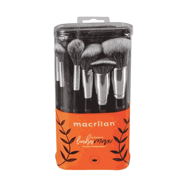 Kit Com 10 Pinceis Profissional A100 - Macrilan