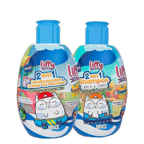 Kit Shampoo E Condicionador Masculino L102 - Lilly Cute Cat