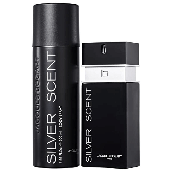 Kit Perfume Silver Scent EDT 100ml + Body Spray 200ml - Jacques Bogart