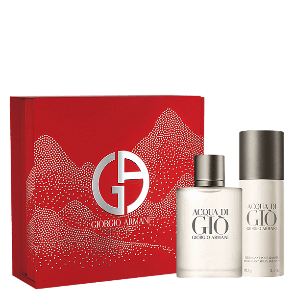Kit Perfume Acqua Di Gio Masculino EDT 100ml + Desodorante Spray 150ml - Giorgio Armani