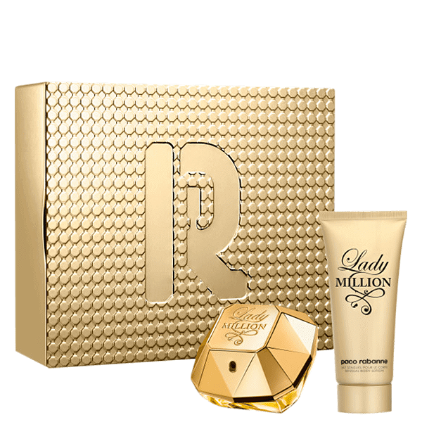 Kit Perfume Lady Million Feminino EDP 80ml + Creme Corporal 100ml - Paco Rabanne