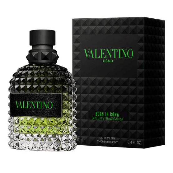 Perfume Uomo Born In Roma Green Stravaganza EDT Masculino 100ml - Valentino