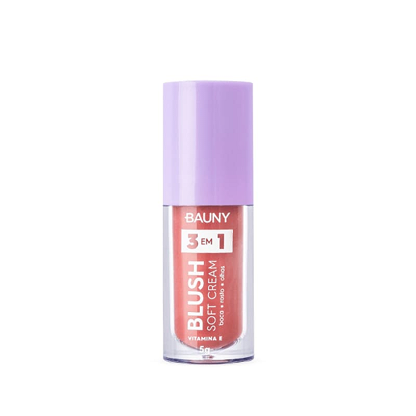 Blush Liquido Soft Cream 3 Em 1 Cor Sunny - Bauny