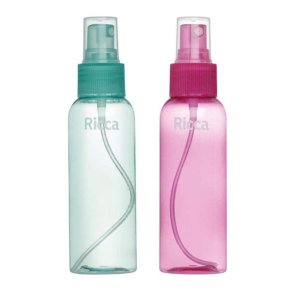 Frasco em Spray Para Viagem Cores Sortidas 100ml -  Ricca