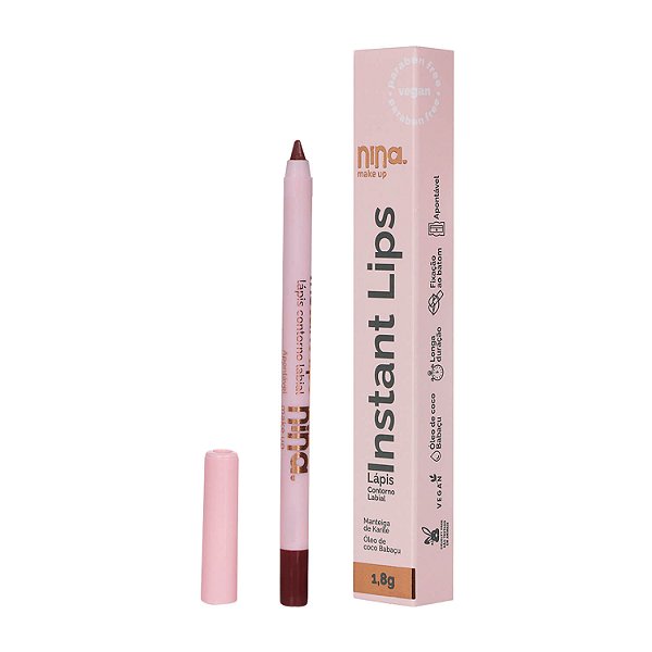 Lápis Contorno Labial Instant Lips Doce Desejo - Nina Makeup