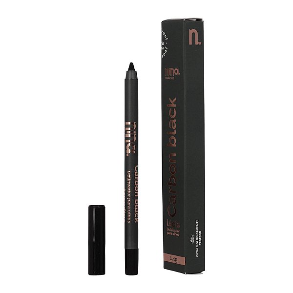 Lápis para Olhos Carbon Black - Nina Makeup
