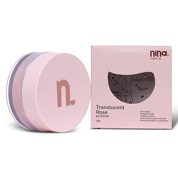 Pó Facial Solto Translucent Rose - Nina Makeup