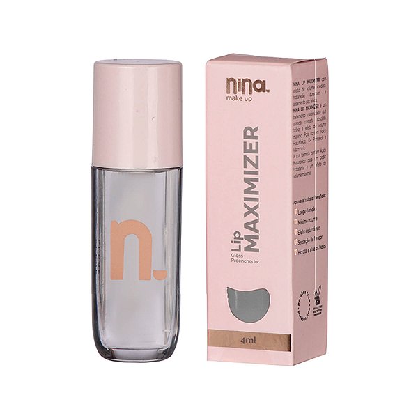 Gloss Preenchedor Lip Maximizer Clear - Nina Makeup