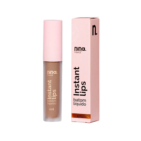 Batom Líquido Matte Instant Lips Doce Desejo - Nina Makeup