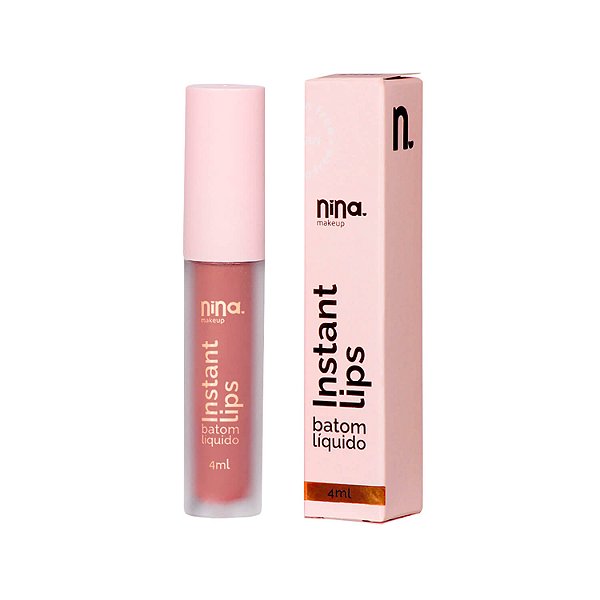 Batom Líquido Matte Instant Lips Magia - Nina Makeup