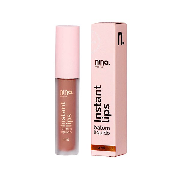 Batom Líquido Matte Instant Lips Princípio- Nina Makeup