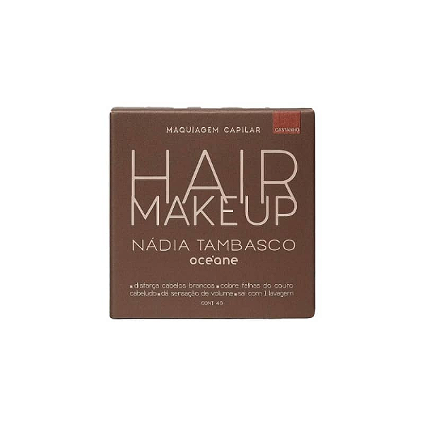 Hair Makeup Maquiagem Capilar Castanho - Oceane