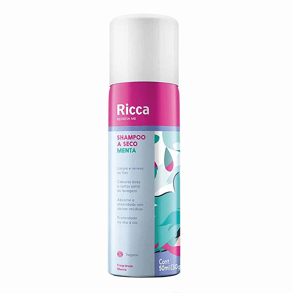 Shampoo a Seco Menta 50ml - Ricca