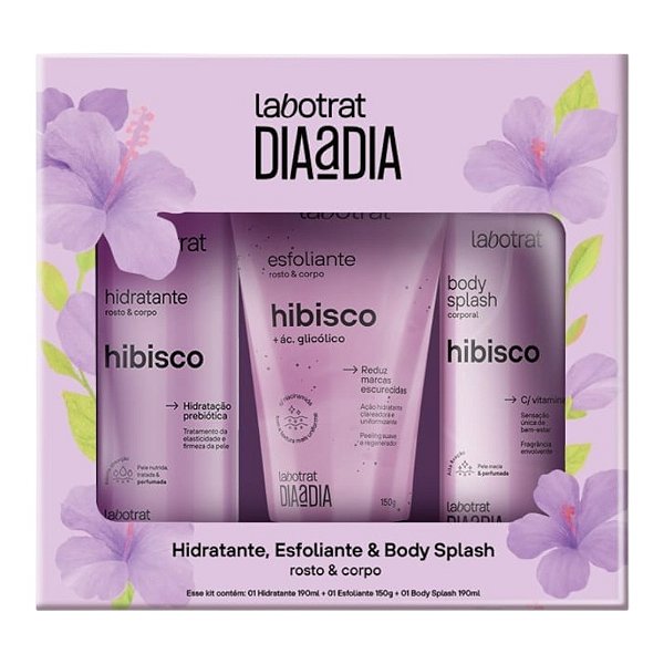 Kit Banho Dia a Dia 3 Itens Hibisco - Labotrat