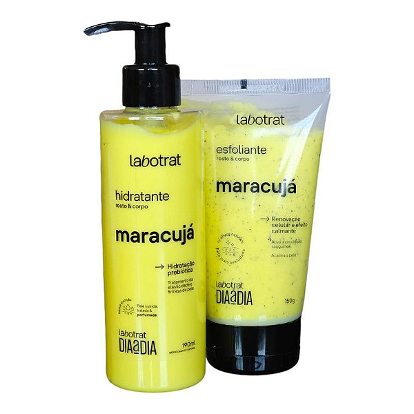 Kit Hidratante e Esfoliante Rosto Corpo Maracujá - Labotrat