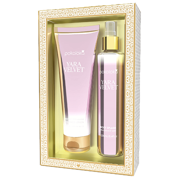 Kit Hidratante + Body Splash Yara Velvet 240ml - Pokoloka