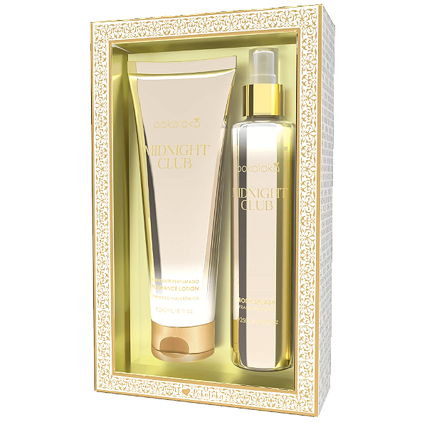 Kit Hidratante + Body Splash Midnight Club 240ml - Pokoloka