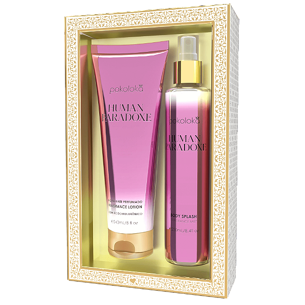 Kit Hidratante + Body Splash Human Paradoxe 240ml - Pokoloka
