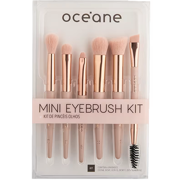 Kit Mini Pinceis Olhos Eye Brush - Océane