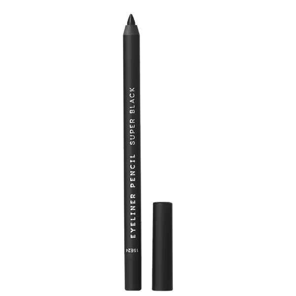 Lápis de Olho Eyeliner Super Black Cor Preto - Océane