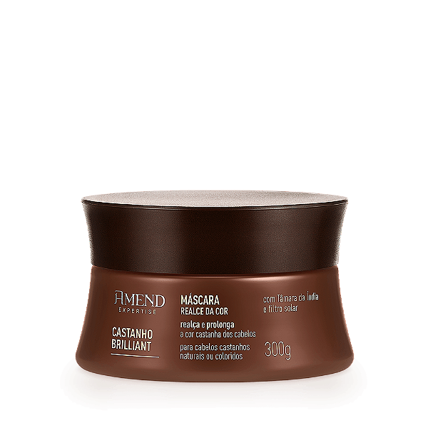 Máscara Capilar Realce da Cor Castanho Brilliant 300g - Amend