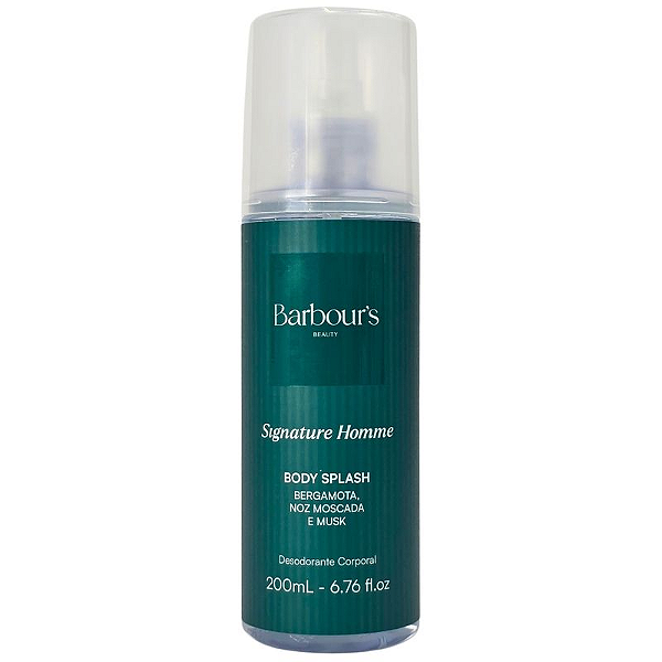 Body Splash Masculino Signature Homme 200ml - Barbours Beauty