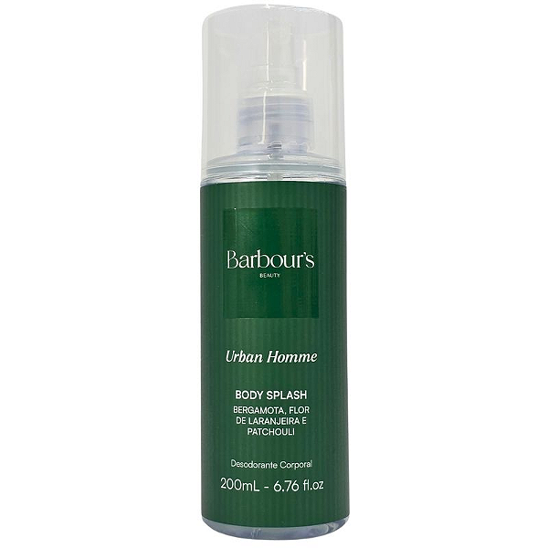 Body Splash Masculino Urban Homme 200ml - Barbours Beauty