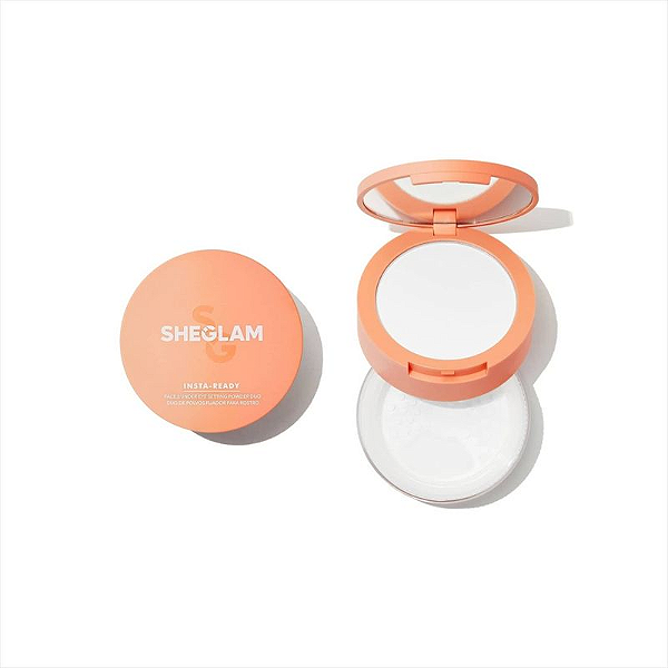Pó Facial e Olhos Insta Ready Duo Translúcido - Sheglam